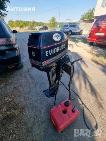 Извънбордов двигател EVINRUDE 2Т, 6 КС с 12 литров резервоар, снимка 7 - Воден транспорт - 55618023