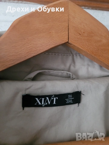 Нов тренч манто в бежов цвят , снимка 5 - Палта, манта - 54091797