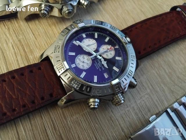 Два броя Breitling A13370 Super Avenger 48 mm ! Кварц!, снимка 4 - Мъжки - 53598035