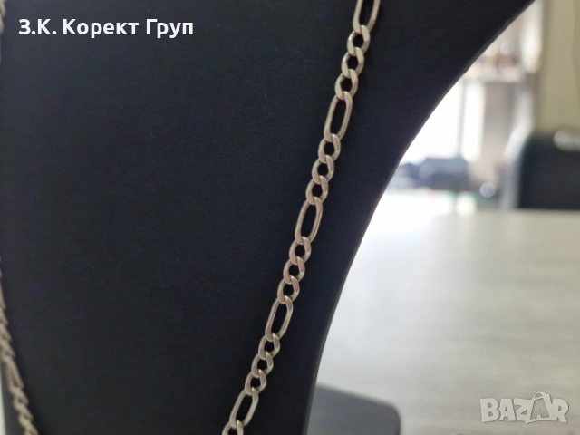 Мъжки сребърен синджир 925 / 18,93 гр., снимка 2 - Колиета, медальони, синджири - 54099732