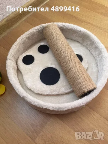 Котешка драскалка с меко легълце+ПОДАРЪК, снимка 4 - За котки - 55433300