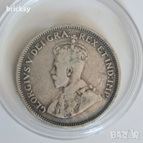 Кипър 4½ пиастъра 1921 • Сребърна монета • Британски Кипър, снимка 2 - Нумизматика и бонистика - 54781218