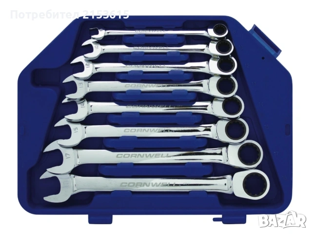 CORNWELL TOOLS 8броя качествени ключове тресчотки