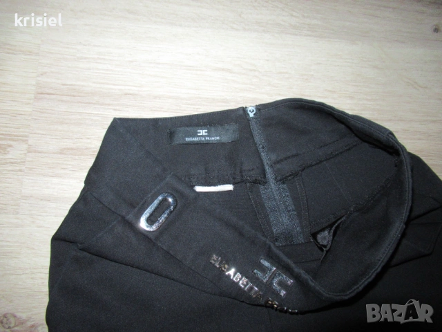  ELISABETTA FRANCHI--СТРАХОТЕН ПАНТАЛОН С ЕМБЛЕМА--XS номер, снимка 8 - Панталони - 53969553