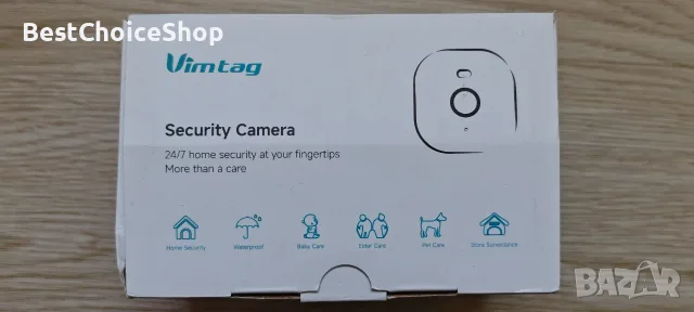 Vimtag 4MP, външна и вътрешна камера, IP66 Водоустойчива, цветно нощно виждане,WiFi, 2-посочно аудио, снимка 6 - IP камери - 55415694