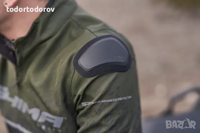Мъжко двуслойно текстилно мотоциклетно мото яке SHIMA DRIFT Green 149.99 €, снимка 4 - Аксесоари и консумативи - 55656740