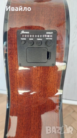 Нова електроакустична класическа китара Ibanez GA6CE, Amber High Gloss + калъф, снимка 11 - Китари - 54608696