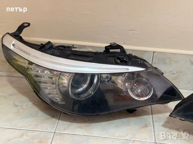 Фейслифт Фарове bmw e60 Xenon, снимка 3 - Части - 54418208