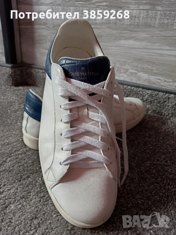 Оригинални Louis Vuitton Paris sneakers – естествена кожа , снимка 3 - Маратонки - 54439188