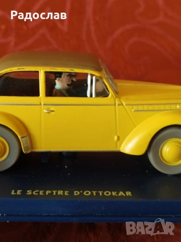 стара френска количка Opel Herge Tintin, снимка 6 - Колекции - 54668631