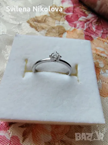 Годежен пръстен Virtuosa – естествен диамант 0.15 ct
