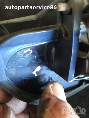 Външна дръжка за задна лява врата син цвят за Volvo S60 Z410 (2004), снимка 2 - Части - 54126111