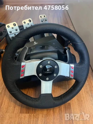 Logitech G27 Като Нов, пълен комплект, снимка 2 - Джойстици и геймпадове - 55451960