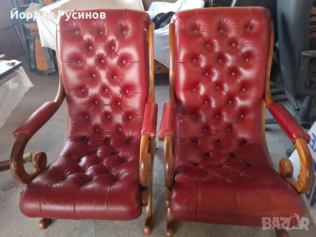 chesterfield честърфийлд кожено релакс кресл стол фотьойл