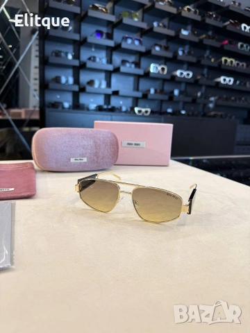 Очила + висок клас калъф + на марката кутия + сертификат + кърпичка miu miu , снимка 8 - Слънчеви и диоптрични очила - 54373043