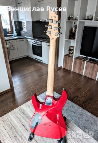 ESP LTD H-101FM See Thru Red, 2016, Indonesia, снимка 6 - Китари - 54885009