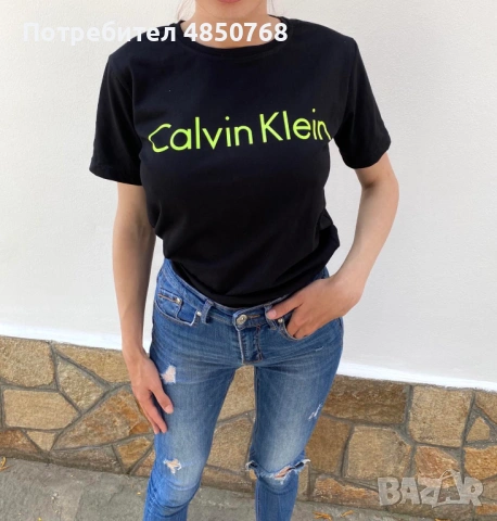 Дамски тениски Calvin Klein Karl Lagerfeld Balenciaga Dsquared, снимка 4 - Тениски - 54821210