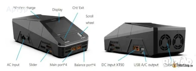 ToolkitRC Q6AC - четириканално универсално зарядно устройство, снимка 3 - Друга електроника - 53970777