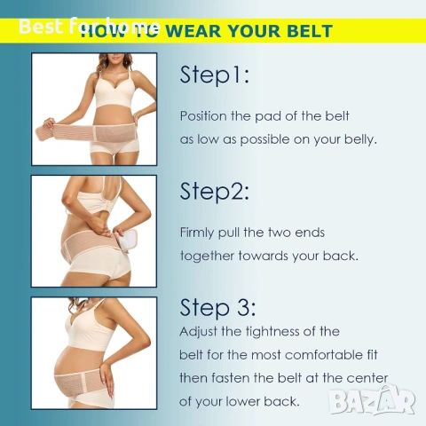 Колан за бременни ChongErfei за бременни, коремна лента за бременни, опора за гръб, снимка 5 - Други - 54090197