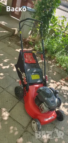 Бензинова косачка с кош и двигател Briggs Stratton внесена от Германия , снимка 4 - Градинска техника - 55501578