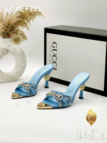 GUCCI ⚜️Дамски Чехли , снимка 2 - Чехли - 53952391