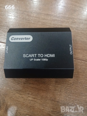 Конвертор от SCART към HDMI с мащабиране (up scaler) до 1080p., снимка 2 - Друга електроника - 54691012