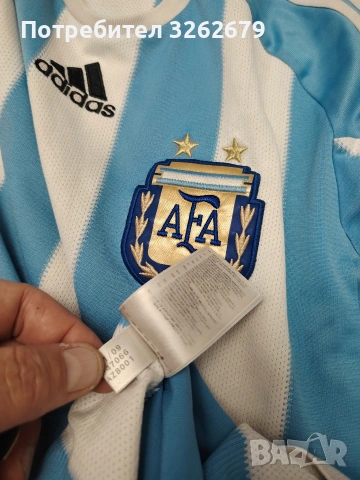 Adidas Аржентина 2010 оригинална тениска размер S/M, снимка 5 - Тениски - 54912144