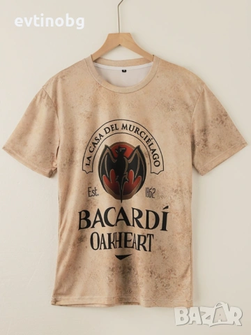 Мъжка тениска с графика на прилеп,3D щампа,кръгло деколте и къси ръкави за лятото, снимка 2 - Тениски - 54125789