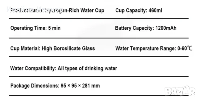 бутилка за водородна вода 2в1 SPE /PEM + PPB / H2 инхалация, снимка 14 - Други - 55041891