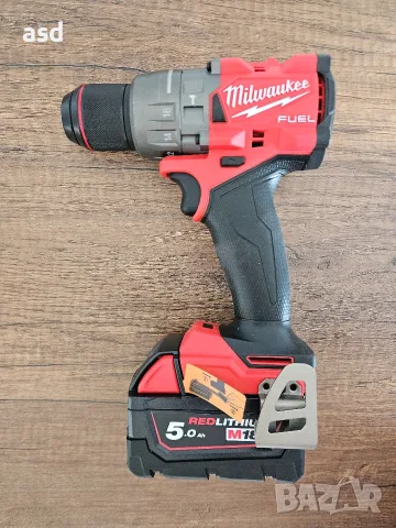 Акумулаторна ударна бормашина Milwaukee M18 FPD3-502X 158Nm 2x5Ah батерии и зарядно , снимка 3 - Винтоверти - 55436756