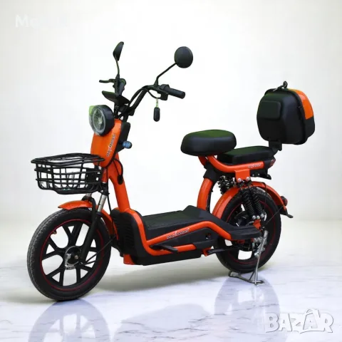 Електрически двуместен скутер – велосипед  със 18″ гуми, 750W, 48V/20Ah