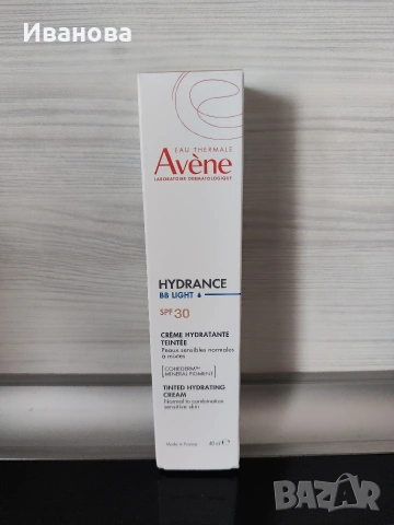 Avene Hydrance ВВ Хидратираща тонирана емулсия за нормална и комбинирана кожа SPF30 