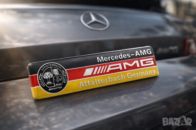 AMG Affalterbach Емблема за Mercedes-Benz – Алуминиев Бадж 100mm