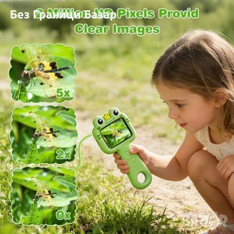 Нова Детска ендоскоп камера 1080P с екран и LED светлина STEM играчка бороскоп, снимка 5 - Образователни игри - 54345663