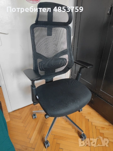 Ергономичен офис стол ChairPro 1000 HL - черен