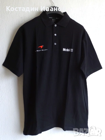 Формула 1 Макларън Мерцедес мъжка поло блуза McLaren Mercedes Formula 1