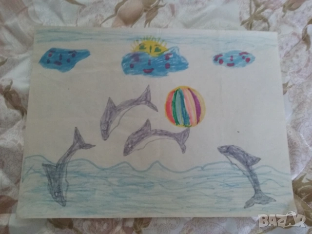 Лот от детски рисунки, снимка 6 - Антикварни и старинни предмети - 54278791