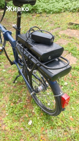 Сгъваем електрически велосипед с 2 батерии, 20 инча, снимка 4 - Велосипеди - 54300246
