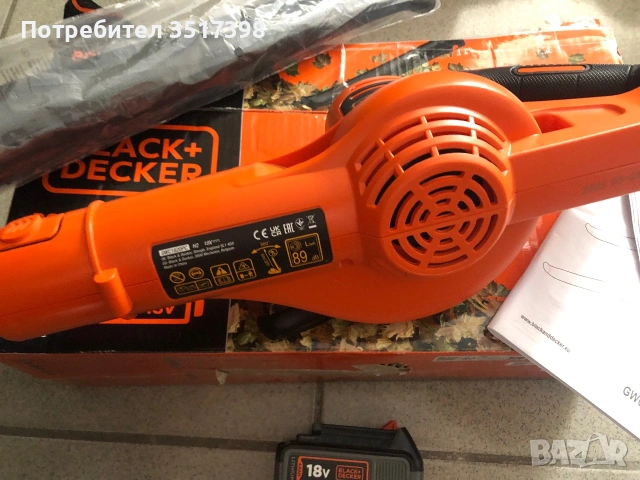 Hова духалка BLACK DECKER 18V, снимка 2 - Градинска техника - 55093695