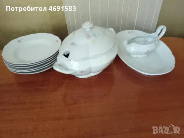Супник,български,порцелан,неизползван от соца-нов