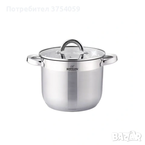 Тенджера Bohmann BH 1622, 22x18см.\7л., неръждаема стомана, снимка 5 - Съдове за готвене - 55182368
