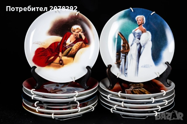  "Marilyn Monroe",порцеланови чинии за стена "Delphi"