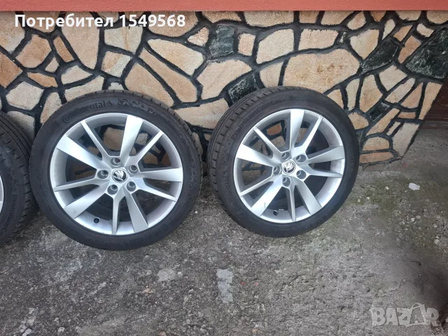 Оригинални лети джанти 17 с гуми, снимка 3 - Гуми и джанти - 55632841