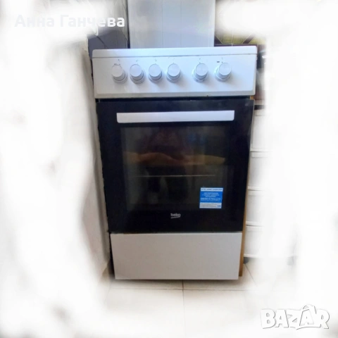 Готварска печка BEKO FSE 56000 GW, 4 зони, A клас, снимка 3 - Печки, фурни - 54481486