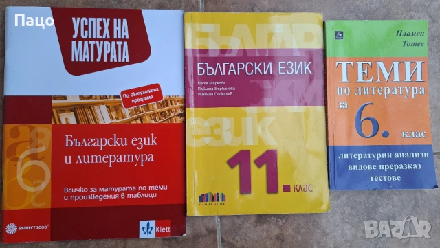 български език /теми по литература/  български език и литература успех на матурата