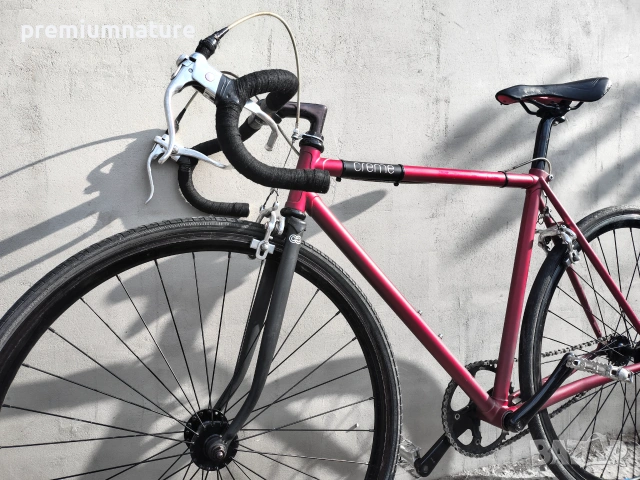 🏷️ Creme Infrared Fixie 28 / M / градски фикси шосеен велосипед от хромолибденова стомана, снимка 8 - Велосипеди - 55127843
