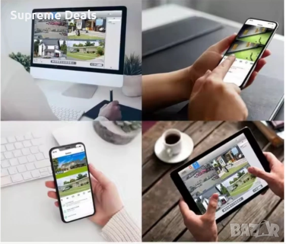 Тройна WIFI Smart Camera P21-SP3 , снимка 6 - IP камери - 54161253