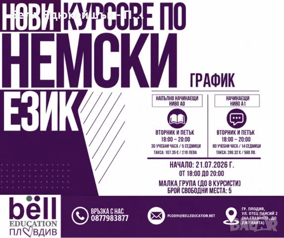 Вечерни курсове по немски език