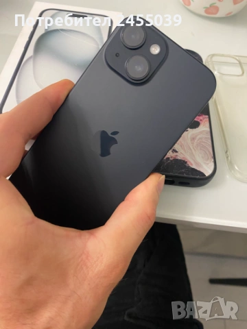 КАТО НОВ Iphone 15 Black 128GB, снимка 2 - Apple iPhone - 54937971