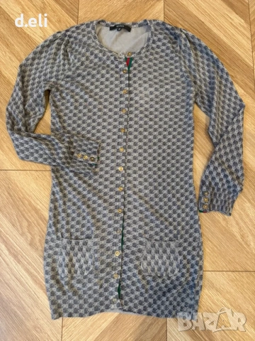 GUCCI Original Size S 100% Кашмир Прекрасна жилетка, снимка 5 - Жилетки - 54962046